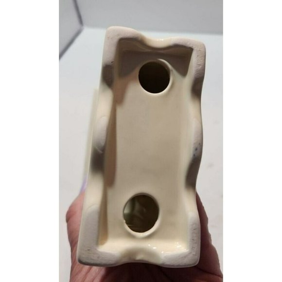 Vtg Retro Decorative Mantel/Desk/Carriage Quartz Clock Cream with Gold Accents - Picture 5 of 11